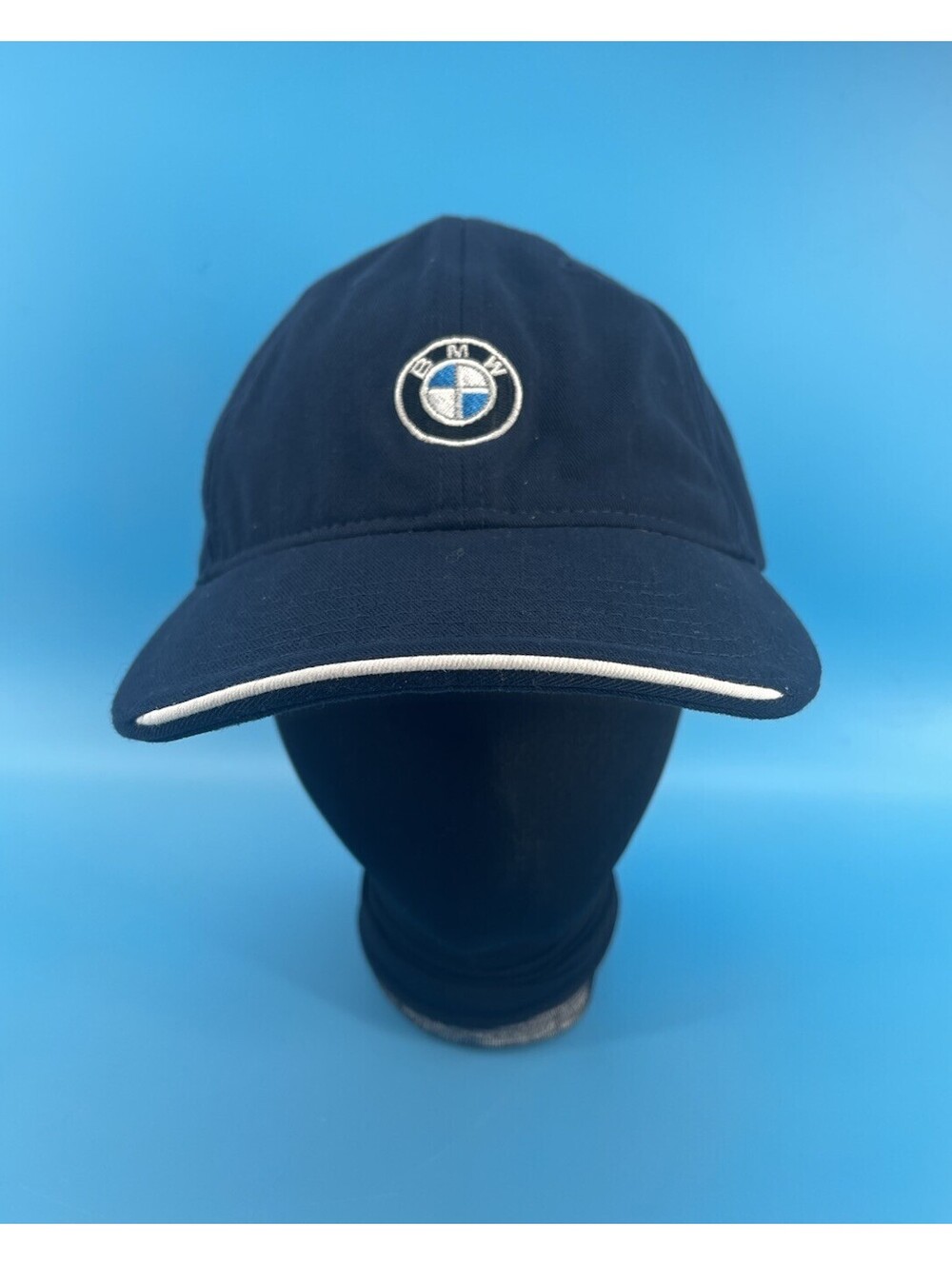 BMW‎ Lifestyle Navy Blue Adjustable Baseball Cap Hat Embroidered Logo OSFM